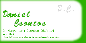 daniel csontos business card